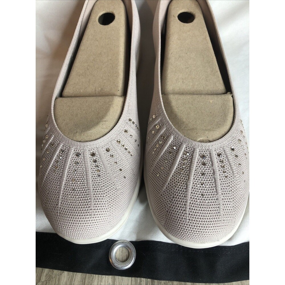 Skechers Women's On-the-GO Flex Radiant Knit Skimmers Summer Taupe Sz 11 NEW - Picture 7 of 8